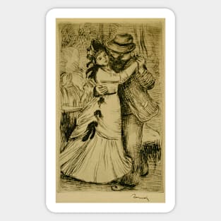 Dance in the Country by Pierre Renoir Sticker